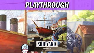 Shipyard Second Edition  Solo Playthrough  Essen 2023 [upl. by Iris]