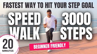 Speed Walk Workout at Home  3000 Steps Fast Walking Workout [upl. by Pulcheria747]