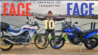 2024 Yamaha Tenere 700 vs 2024 Honda Transalp 750 🔔 Overview Comparison 2 [upl. by Einra]