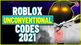 UNCONVENTIONAL CODES ROBLOX 2021 [upl. by Gnav]