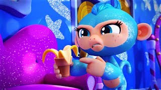 Fingerlings Tales  The Banana Thief is in Melody Village  Funny Cartoon for Kids [upl. by Imalda]