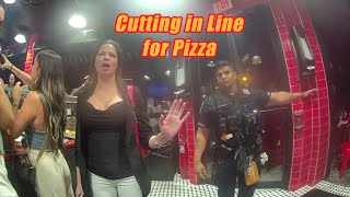 Woman Arrested for Disorderly Conduct After Cutting in Line for Pizza [upl. by Iad754]