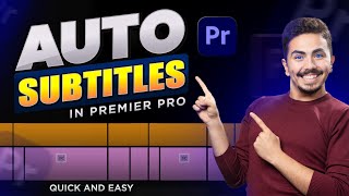 Auto Animated Subtitles in Premiere Pro  Premiere Pro Tutorial  Animated Subtitles [upl. by Innos185]