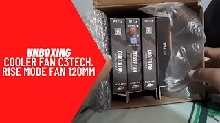 Unboxing Cooler Fan C3Tech Rise Mode FAN 120mm  Edu8K [upl. by Eleynad11]