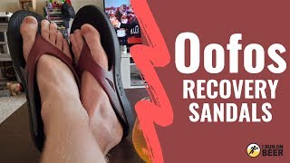 Oofos Recovery Footwear Review  Ooriginal Sports Sandal [upl. by Aicilas]