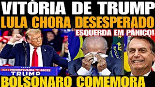 VITÓRIA ESMAGADORA DE TRUMP LULA CHORA DESESPERADO ESQUERDA EM PÂNICO BOLSONARO COMEMORA 2026 [upl. by Rfinnej191]