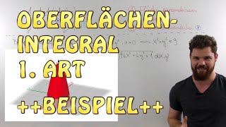 Oberflächenintegral 1Art  BEISPIEL Teil 1  Parametrisierung in kartesischen Koordinaten [upl. by Eldrid359]