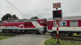 Železničné priecestie Dolná Štubňa  2072024  Slovak railroad crossing [upl. by Yltneb899]