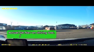 Actual Sat Nav on real Driving test Widnes [upl. by Till]