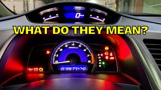 DASHBOARD WARNING LIGHTS Explained [upl. by Nnywg]