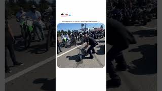 Tweaker tries to steal a mini bike with needle [upl. by Nnyleuqcaj]