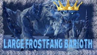 Monster Hunter World Iceborne Large Gold Crown Frostfang Barioth [upl. by Audrey]