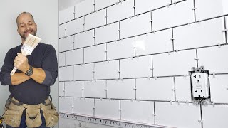 How To Install A Subway Tile Backsplash [upl. by Aikmat]