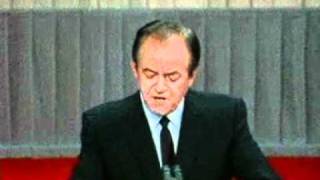 Humphreys 1968 DNC Acceptance Speech [upl. by Dnomaj]