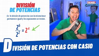 DIVISION DE POTENCIAS CON CALCULADORA [upl. by Bodnar]