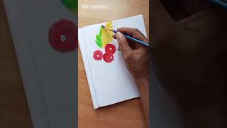 Painting Cherries quick  cherriesart quickart youtubeshorts [upl. by Shum]