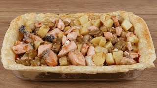 Tarte au saumon simple et très savoureuse [upl. by Tamma]