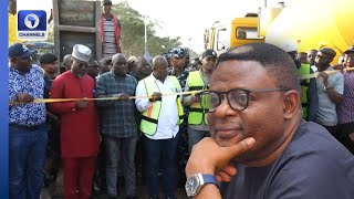 Governor Otu Flags Off Ogoja Igoli Roads [upl. by Htebzile]