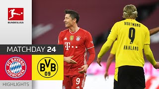 FC Bayern München  Borussia Dortmund  42  Highlights  Matchday 24 – Bundesliga 202021 [upl. by Einnov]