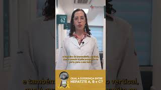 Qual a diferença entre Hepatite A B e C shorts [upl. by Ahsatniuq]