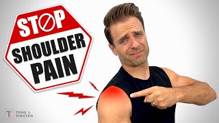 Fix Shoulder Pain Exercises For Rotator Cuff Tendonitis Tears and Impingement [upl. by Airtened]