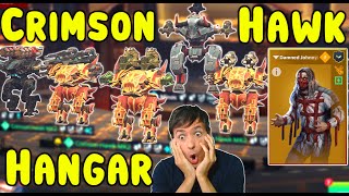 New Crimson HAWK Full Hangar Legendary Mk2 War Robots Live Gameplay WR [upl. by Nilac]