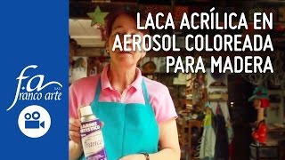 Laca Acrílica en Aerosol Coloreada para Madera [upl. by Asiat]