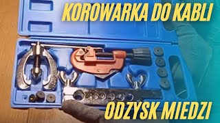 Odzysk miedzi z przewodów elektrycznych [upl. by Deron]