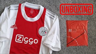 202122 Ajax home shirt Unboxing amp Review [upl. by Nemzaj]