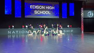 2019 DTU nationals EDISON varsity pom [upl. by Noy]