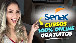 CURSOS ONLINE GRATUITOS do SENAC com CERTIFICADO GRÁTIS  Mari Rel [upl. by Einahets]