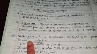 Lawful consideration amp Object Law of Contract  5th Sem Part 1 [upl. by Nuris]