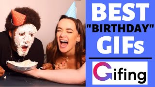 GIFs animés « Bon Anniversaire »  les meilleurs GIFs de GIFING 🎁 [upl. by Ellirehs]