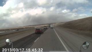 Wind Flips over a Semi Truck [upl. by Prochoras]