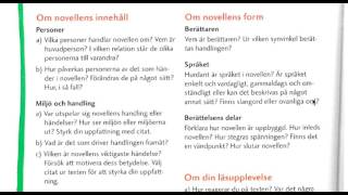 A Novellen 4 och frågor till novellanalys [upl. by Sungam]