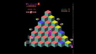 Arcade Game Qbert 1982 Gottlieb [upl. by Sokin]