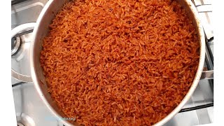 Jollof rice  how to cook delicious gravy  Ghanaian jollof rice [upl. by Ylicic]