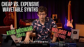 Cheap vs Expensive Wavetable Synths Korg Modwave vs Waldorf M  Can You Hear a Difference [upl. by Alaet]