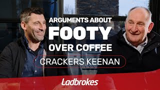 Arguments About Footy Over Coffee With AllTime Larrikin Crackers Keenan [upl. by Nairehs445]