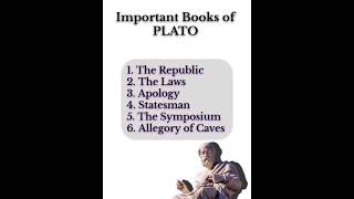 PLATO Important Work Plato all books  Western political thoughts 💭plato polscience shorts [upl. by Shafer]