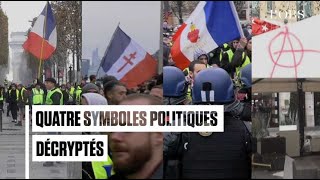 Que signifient les symboles politiques arborés par certains quotgilets jaunesquot sur les ChampsElysées [upl. by Marella]