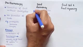 Detail Lecture On Parthenocarpy Seed Dormancy Fruit Set Fruit Ripening And Climacteric [upl. by Demetris]