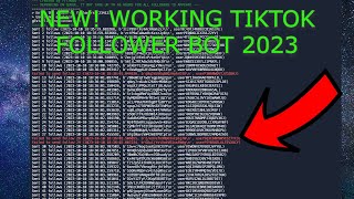 NEW WORKING TIKTOK FOLLOWER BOT  2023 [upl. by Otti]