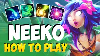 HOW TO PLAY NEEKO MID FOR BEGINNERS  NEEKO Guide Season 11  League of Legends [upl. by Mareah]