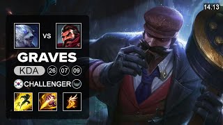 Graves vs Volibear Jungle  KR Challenger  Patch 1413 Season 14 [upl. by Raybin]