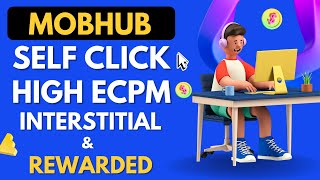 Mobhub Interstitial and Rewarded Self click app  mobhub earning app  mobhub monetag ads [upl. by Hill279]