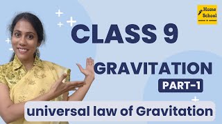 Gravitation Class 9 Science  CBSE  NCERT  Universal law of Gravitation [upl. by Felicie]