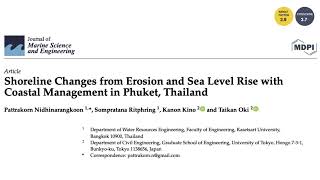 Shoreline Changes from Erosion and Sea Level Rise with Coastal Management in Phuket Thailand [upl. by Fernyak986]