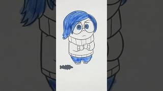 Hay guys how to coloring sadness characters enjoy 🌈🌈🌈🌈🌈 [upl. by Guendolen]