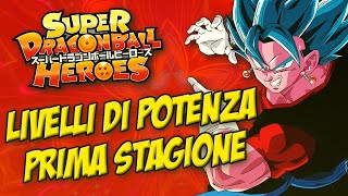 TUTTI i LIVELLI DI COMBATTIMENTO di DRAGONBALL SUPER HEROES Prima Stagione [upl. by Erlandson844]